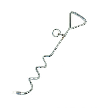 Outdoor Spiral Dog Fixed Pile with Handle  Dog Pegs Bolt Pet Accessory